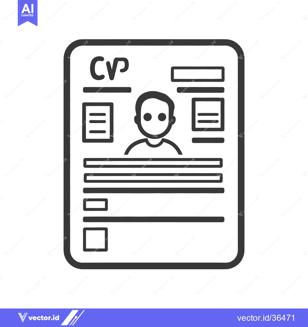 Premium Vector dari An illustrative diagram of an id card featuring a person