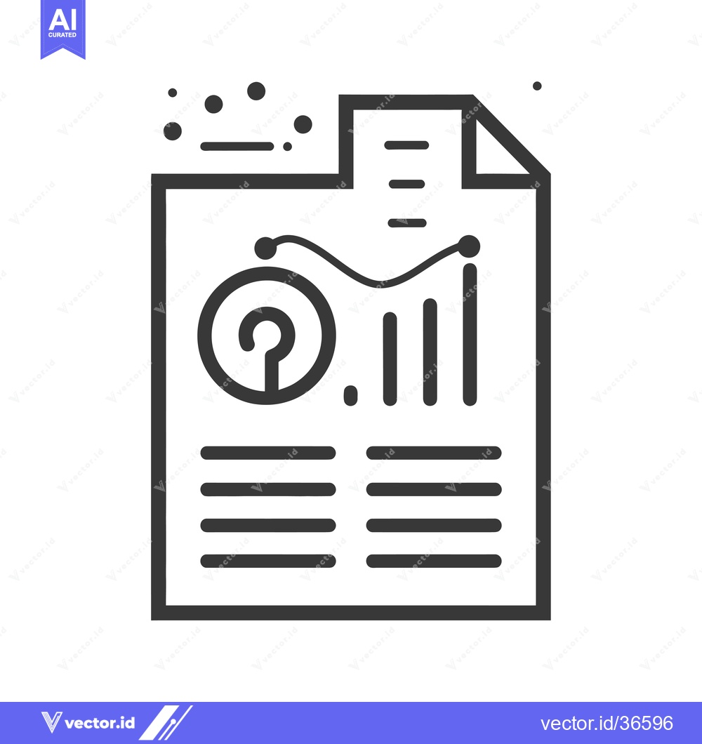 Premium Vector of Data Analysis Report with Question Mark Icon and Graph