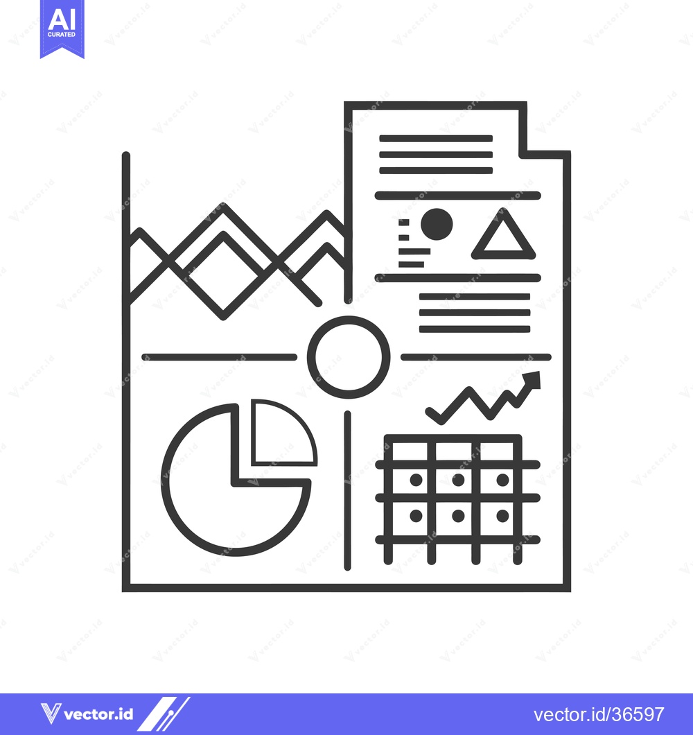 Premium Vector dari Data Analysis Report with Various Charts and Graphs