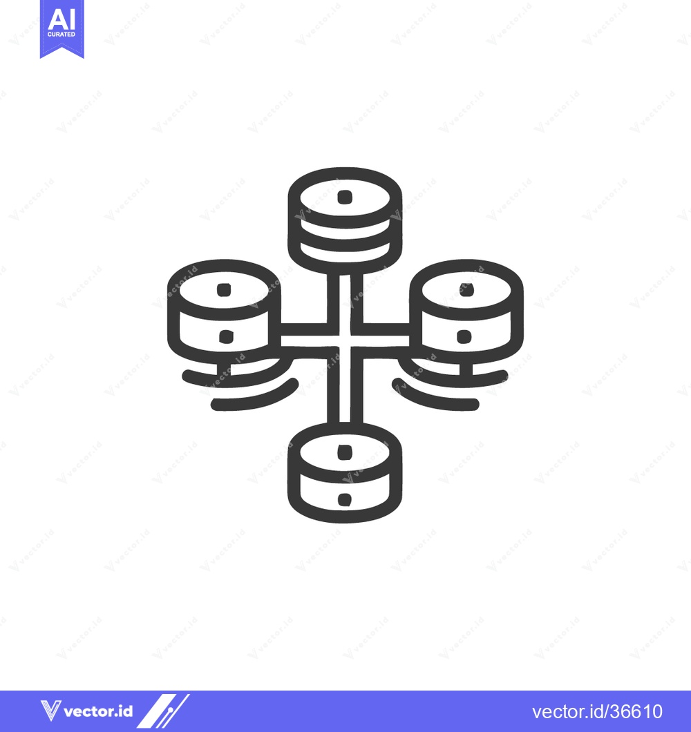 Premium Vector dari Minimalist Server Rack Icon: Data Storage and Network Infrastructure S