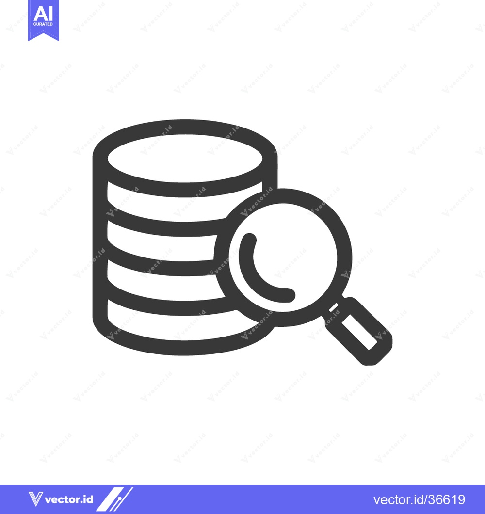 Premium Vector dari Stack of Coins with Magnifying Glass: Financial Analysis Icon
