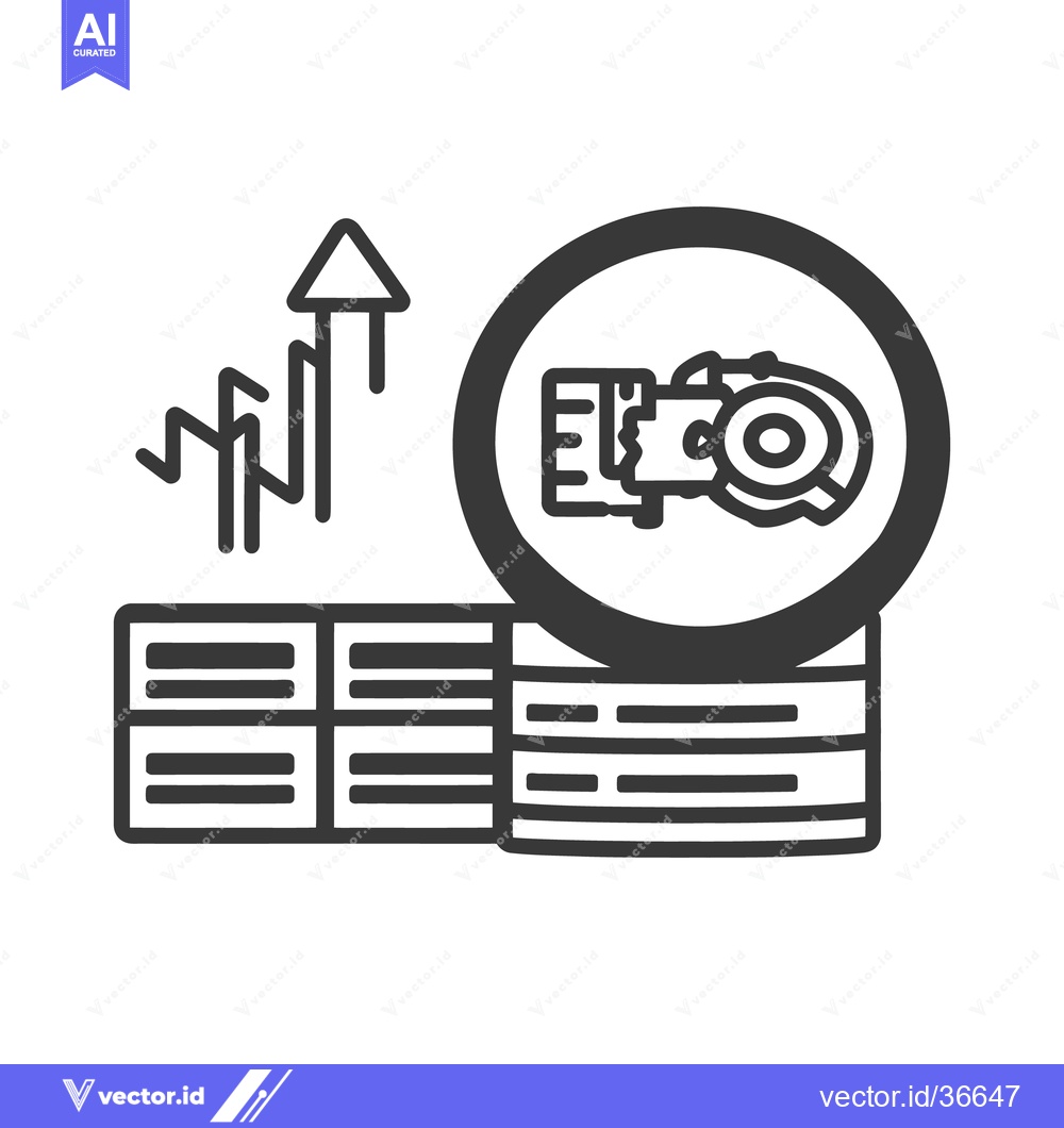 Premium Vector of Illustrated depiction of business growth with tools and data