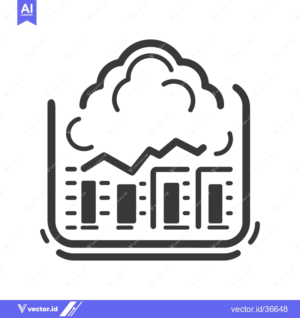Premium Vector of Simple graphic showing data trends and a foam formation concept