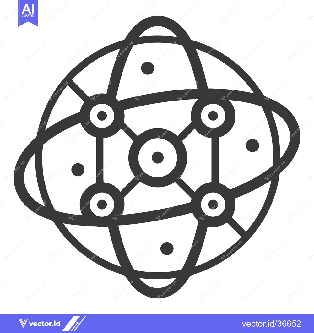 Premium Vector dari A graphic representation of a global network connection and system