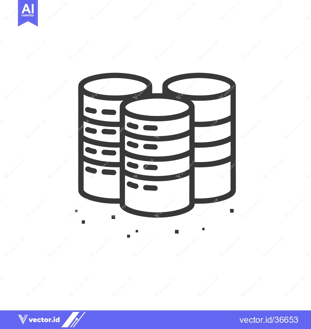 Premium Vector dari Three stacks of circular objects displayed in monochrome