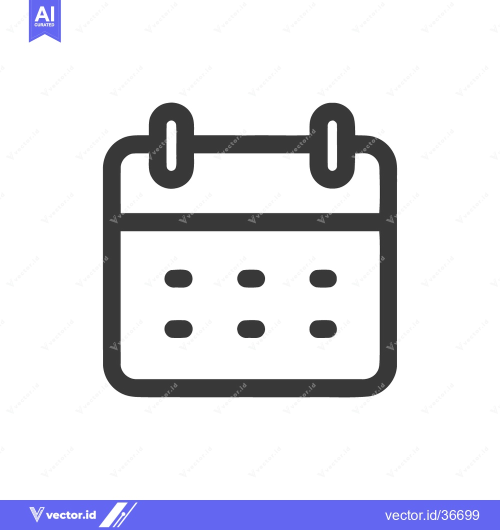 Premium Vector dari Simple Calendar Icon: Schedule, Date, and Appointment Reminder