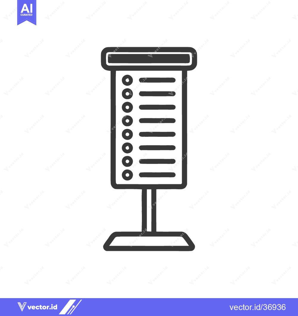 Premium Vector dari Simple Icon of a Scoreboard with Circles and Lines