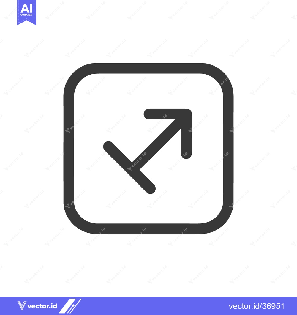 Premium Vector dari Share Icon: Arrow Pointing Outward from Rounded Square, Minimalist Des