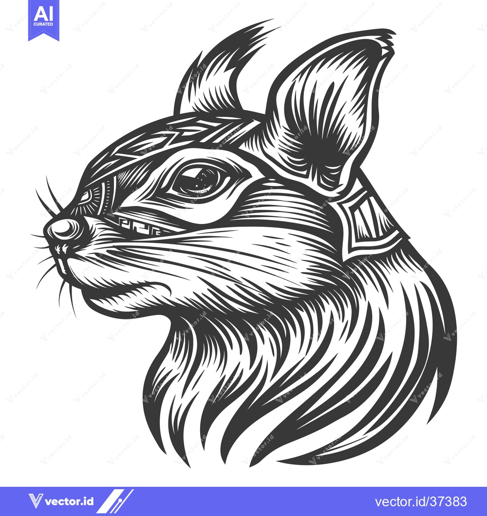 Premium Vector dari Detailed Line Art Illustration of a Cat's Head