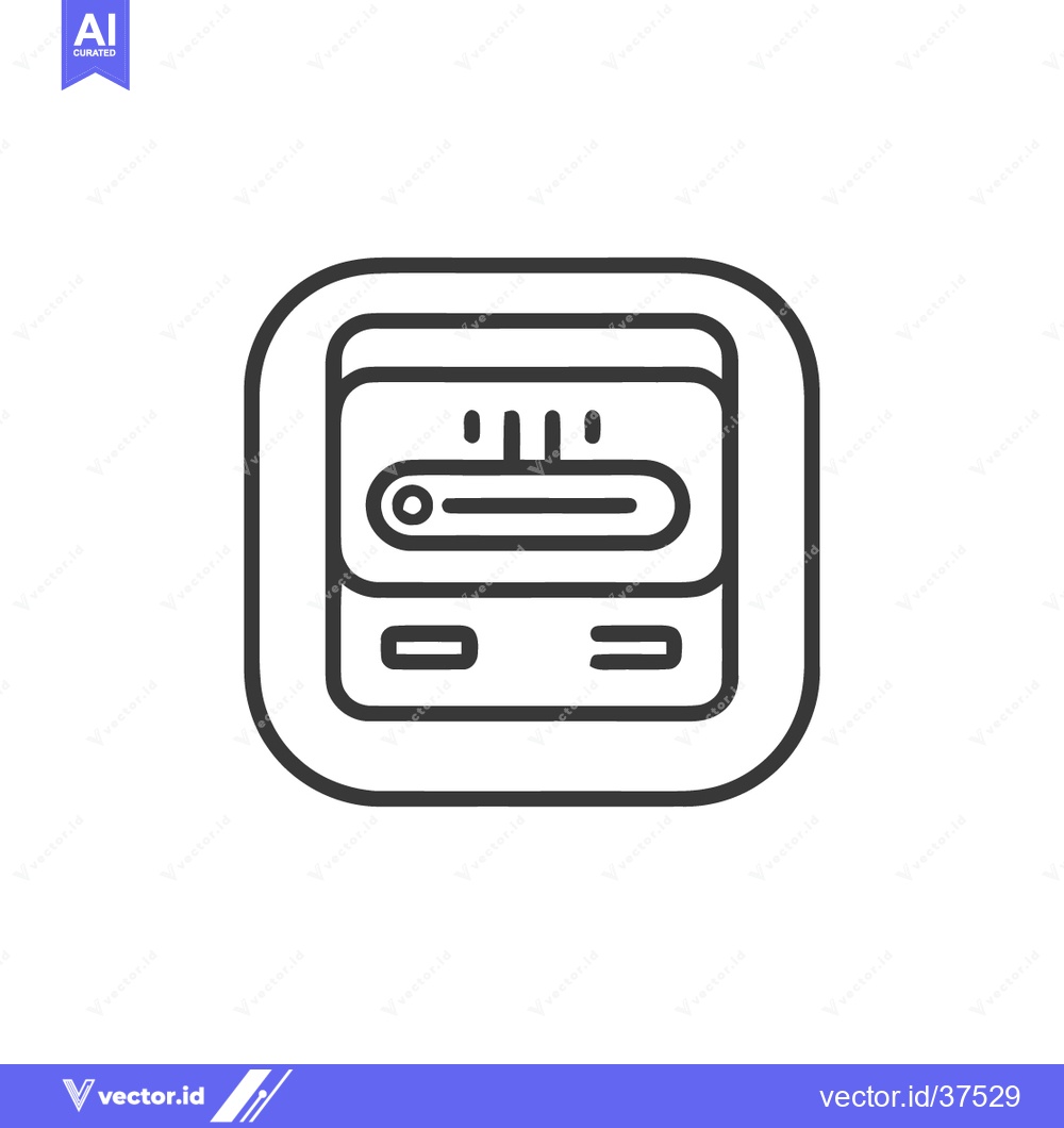 Premium Vector dari Retro Game Console Icon: Simple, Bold Line Art Design on White Backgro