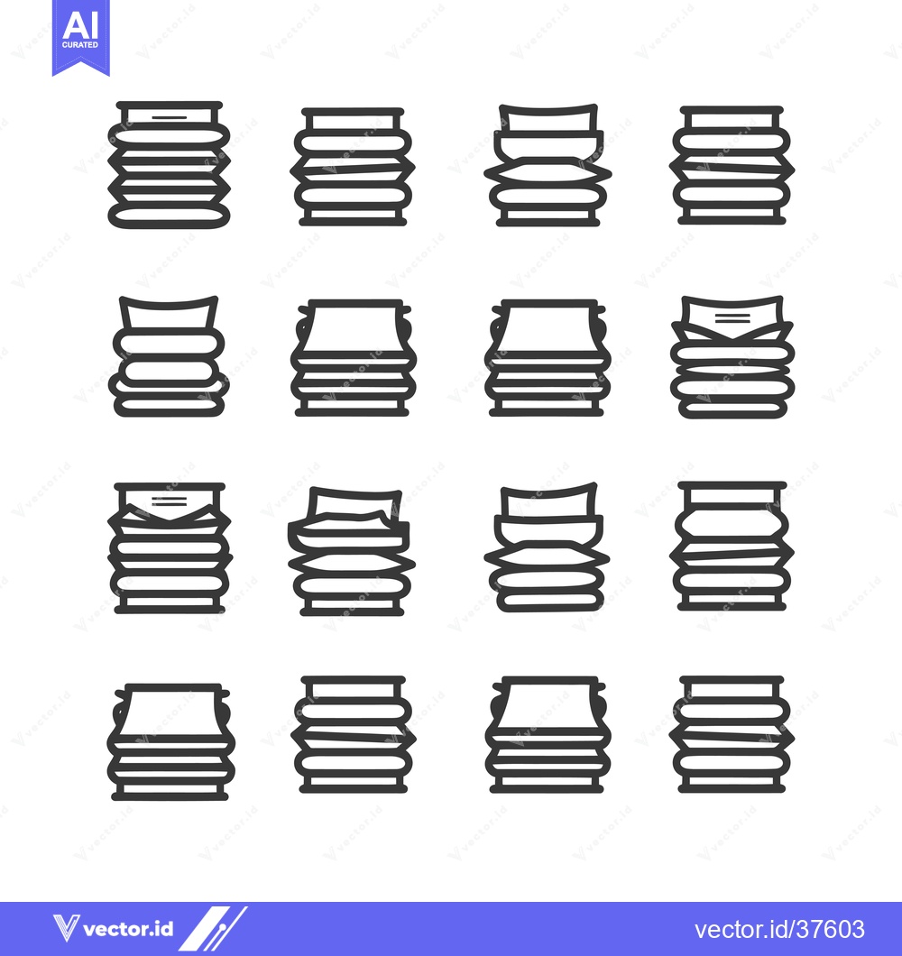 Premium Vector dari Different Ways to Fold a Blanket or Towel