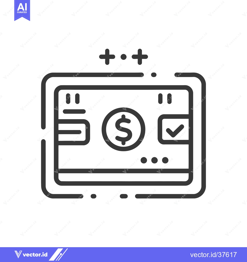 Premium Vector dari Digital Payment Interface with Dollar Sign and Checkmark