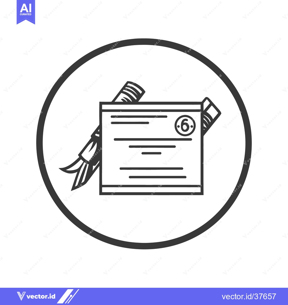 Premium Vector dari An abstract illustration of a paper with artistic elements in circle