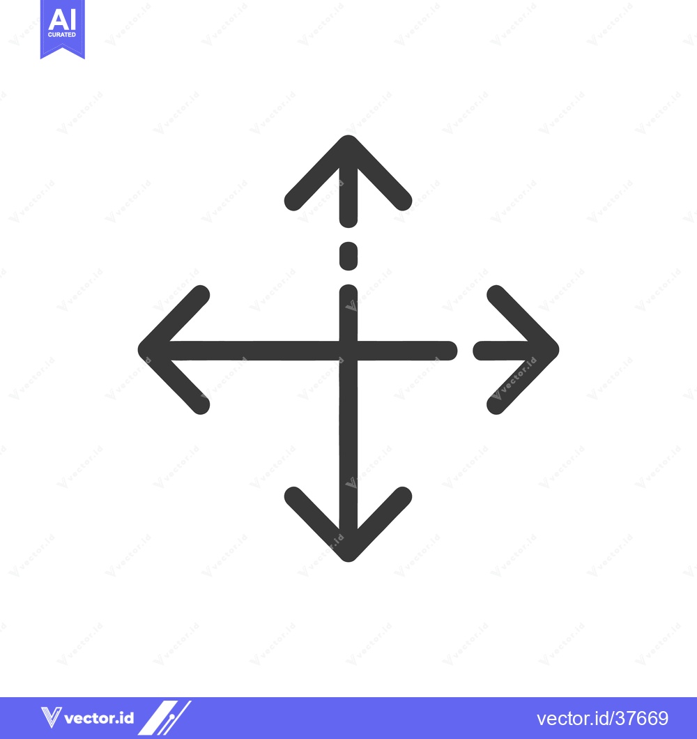 Premium Vector of Arrows Indicating Directional Movement Across Multiple Axes Vectors