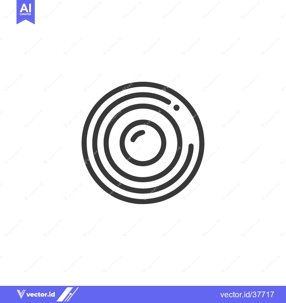 Premium Vector dari Fried Egg Icon: Simple Line Art Illustration of Sunny-Side-Up Breakfas