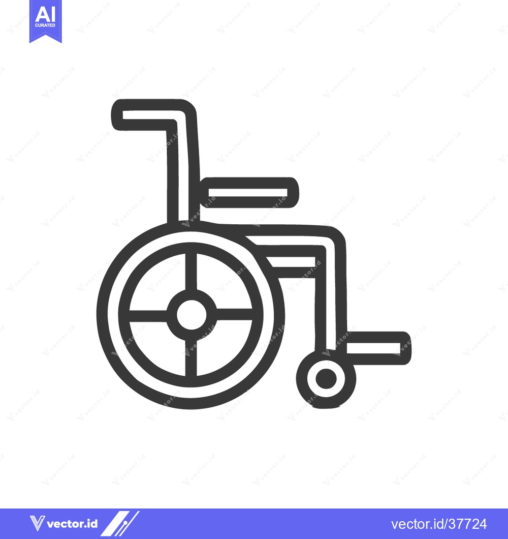 Premium Vector dari Minimalist Wheelchair Icon: Accessibility, Disability, Healthcare Symb