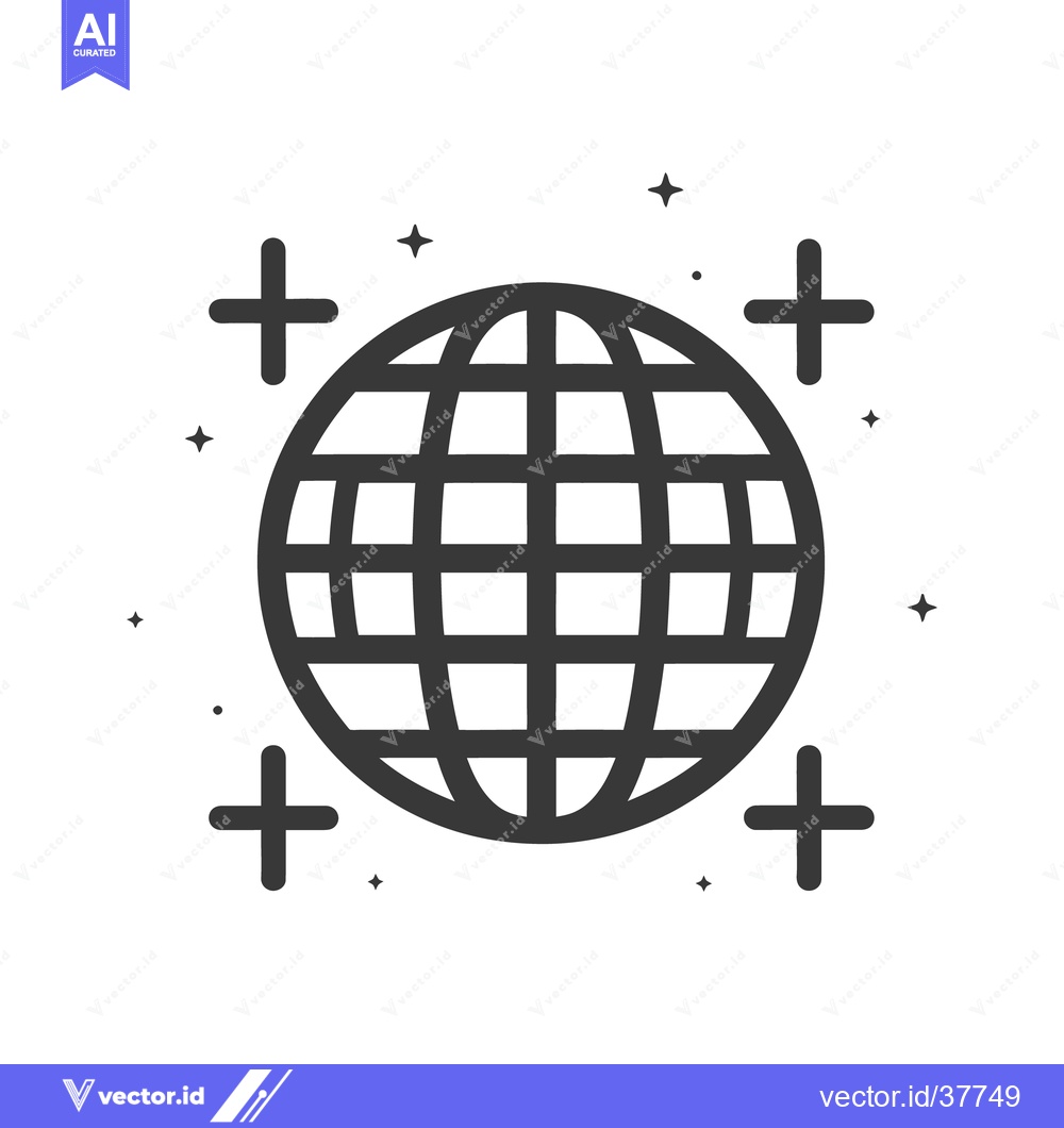 Premium Vector of A stylized depiction of the planet earth surrounded by stars and cross