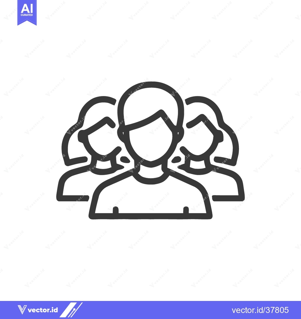 Premium Vector of Group of People Icon: Teamwork, Community, and Collaboration Symbol