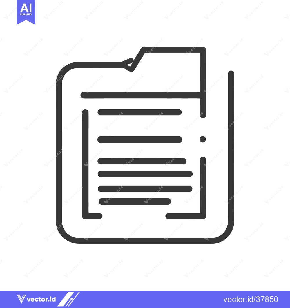 Premium Vector dari Illustration depicts a simple document with a distinct file tab