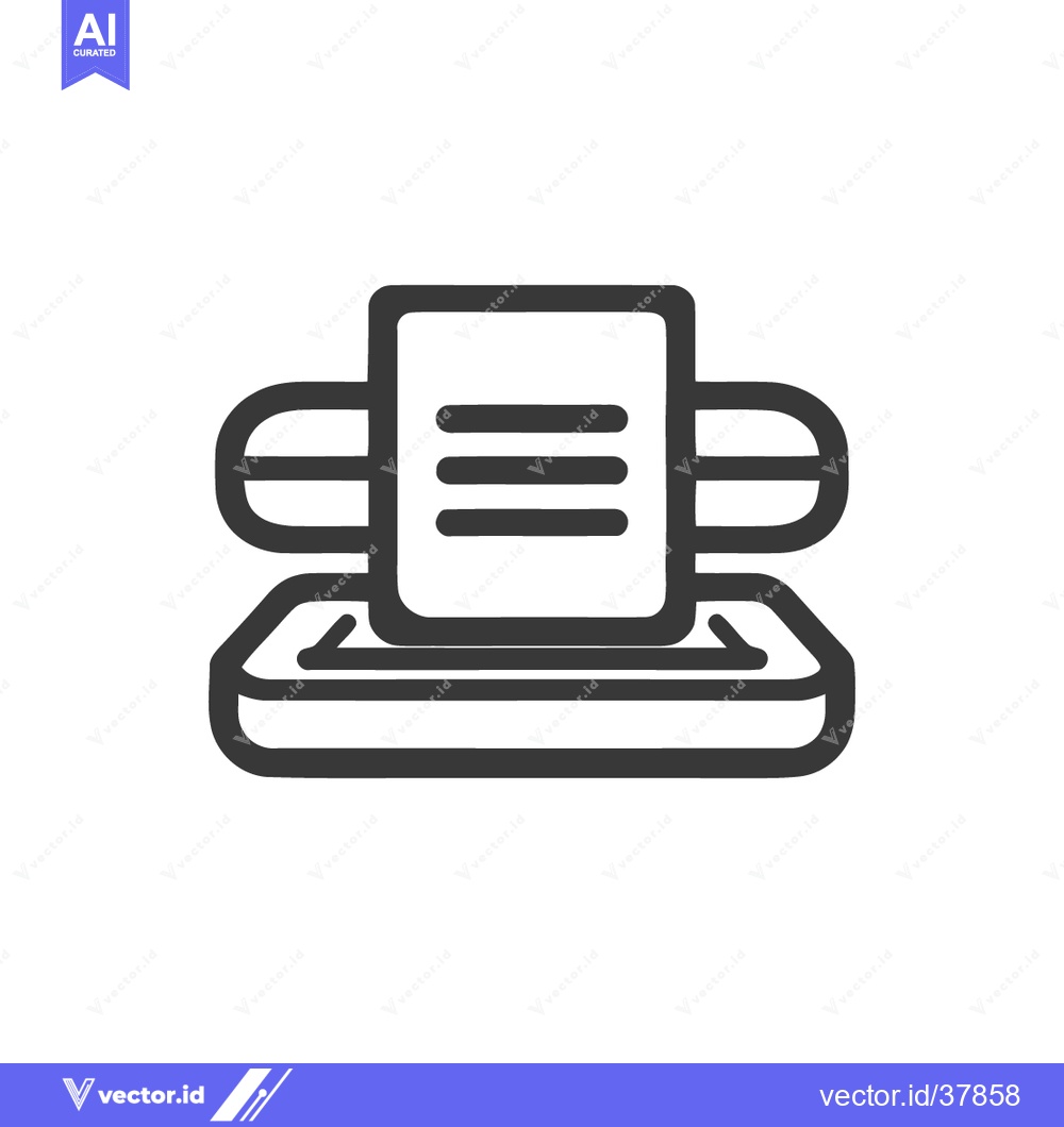 Premium Vector dari Embossed Document Icon: Bold Line Art for Business and Office Use
