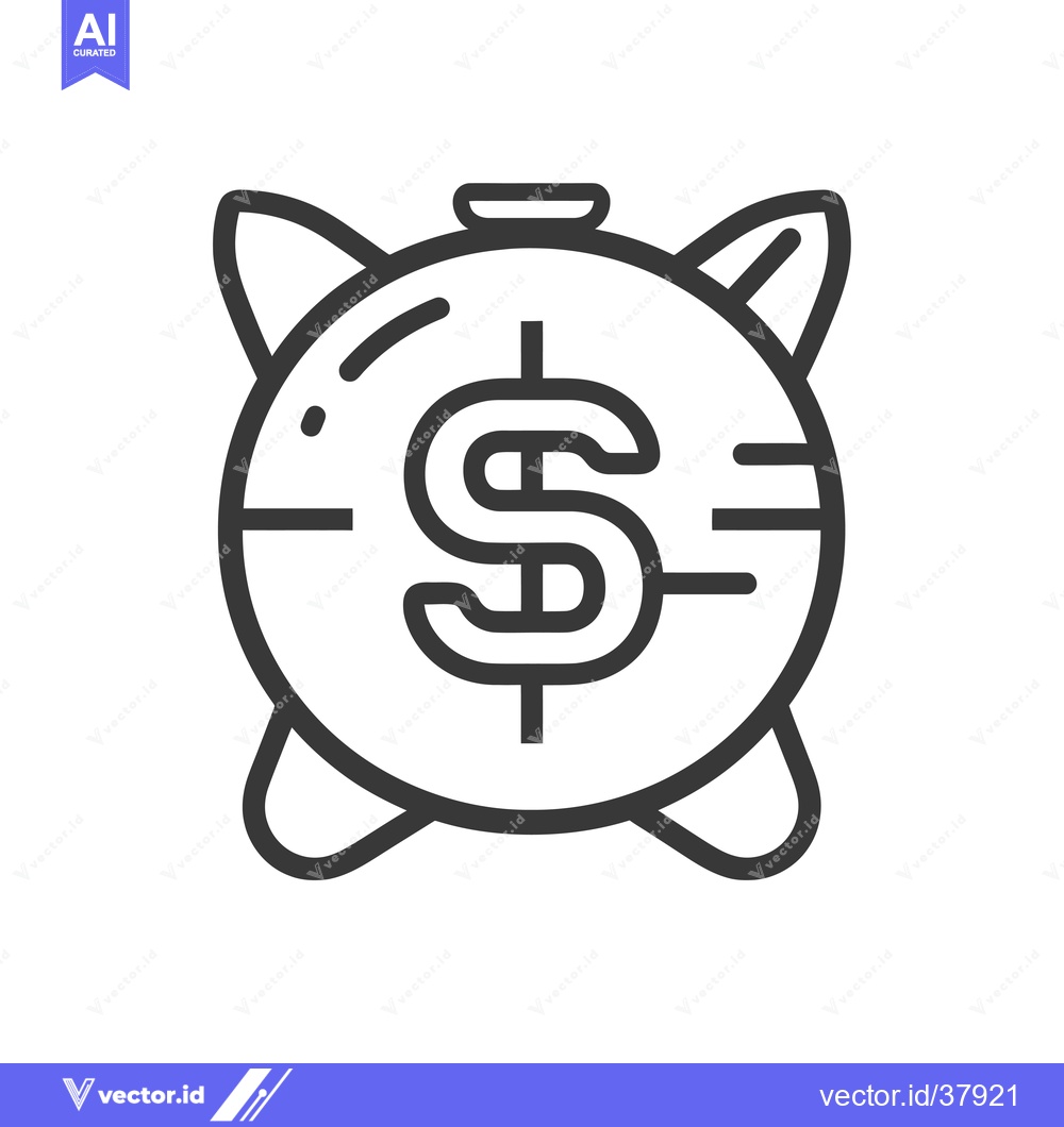 Premium Vector of Dollar Sign Inside a Circular Target with Wings