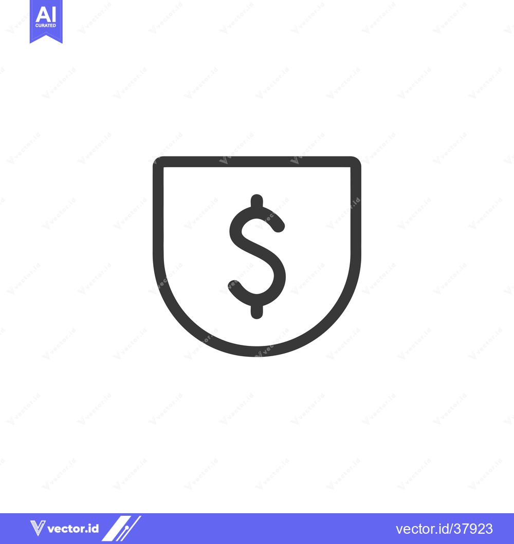 Premium Vector of Dollar Sign Inside a Pocket Icon