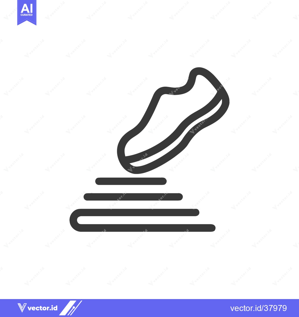 Premium Vector of Minimalist Icon of Shoe Stepping on Stacked Books, Education Concept