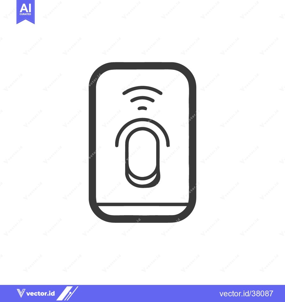 Premium Vector dari Fingerprint Scan Icon: Biometric Authentication, Security Technology,