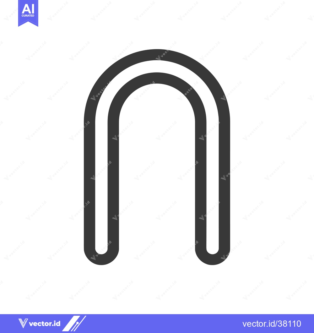 Premium Vector dari Double-lined Black Arch Shape