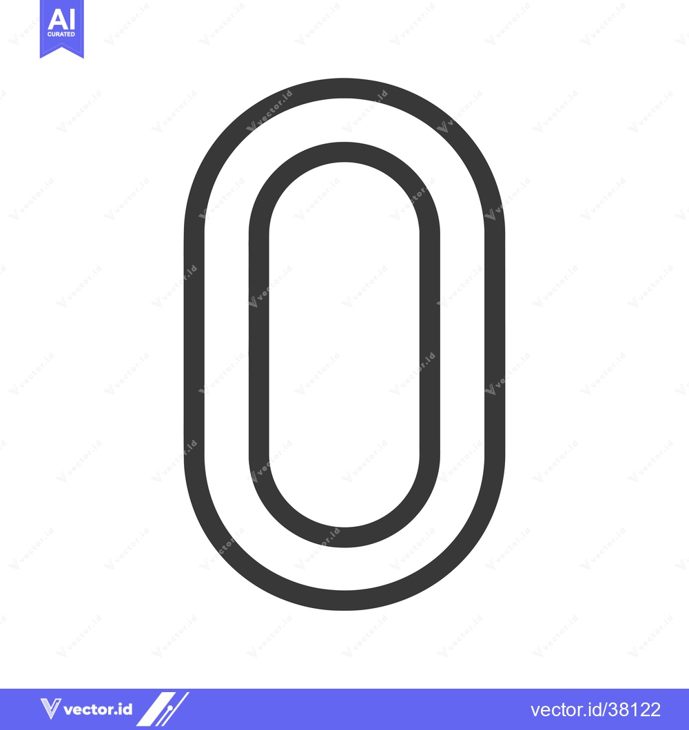Premium Vector dari Double-Line Oval Shape Icon