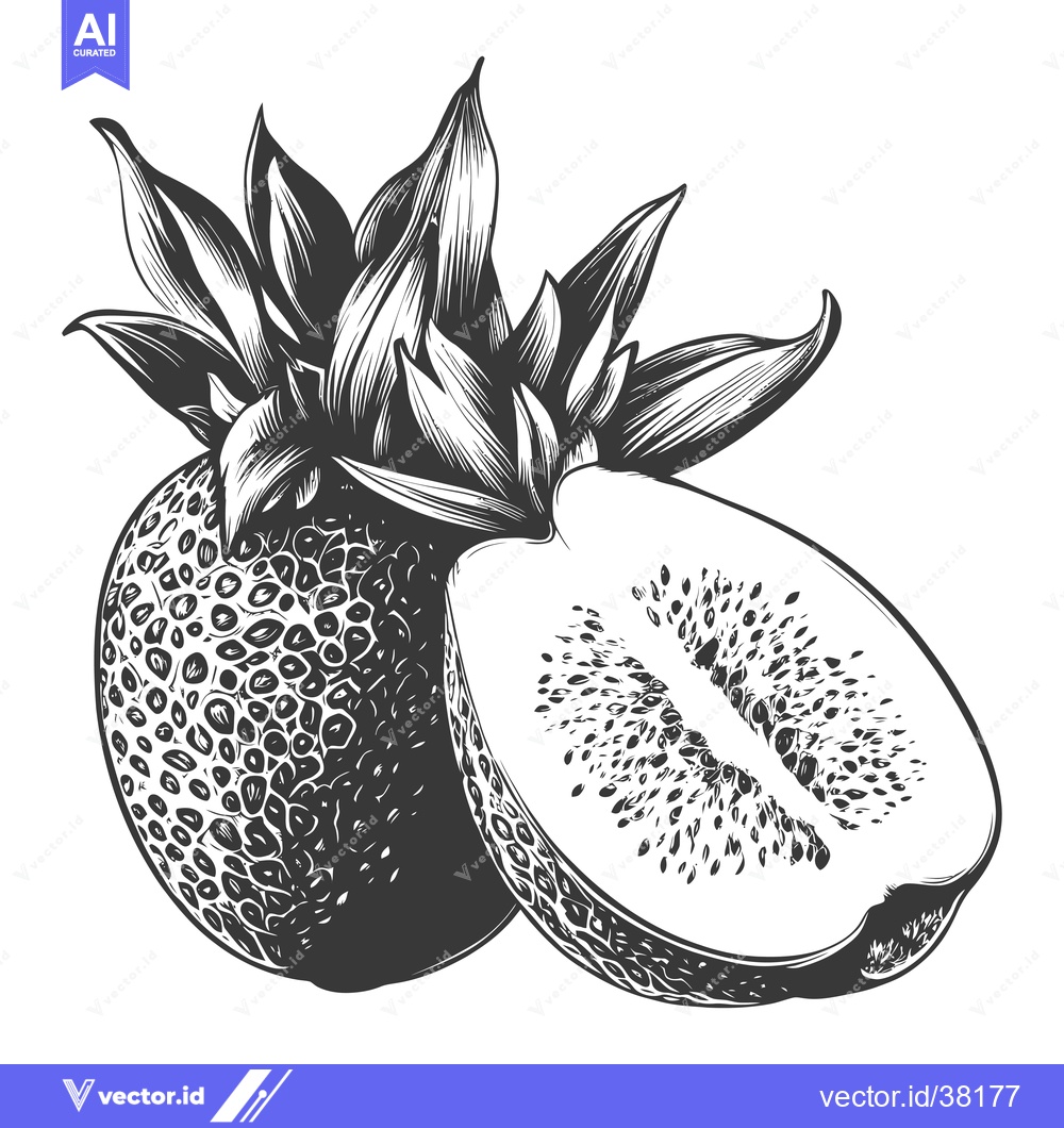 Premium Vector of A Hand Drawn Illustration Of A Kiwi Fruit