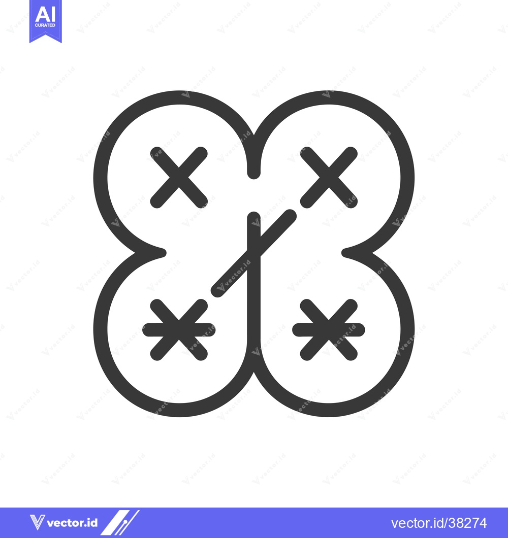 Premium Vector dari Drone Icon with Four Rotors and Cross Symbols