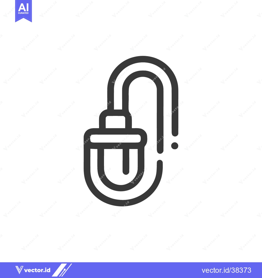 Premium Vector dari Minimalist Line Art: Hanging Lantern with Curved Support and Decorativ