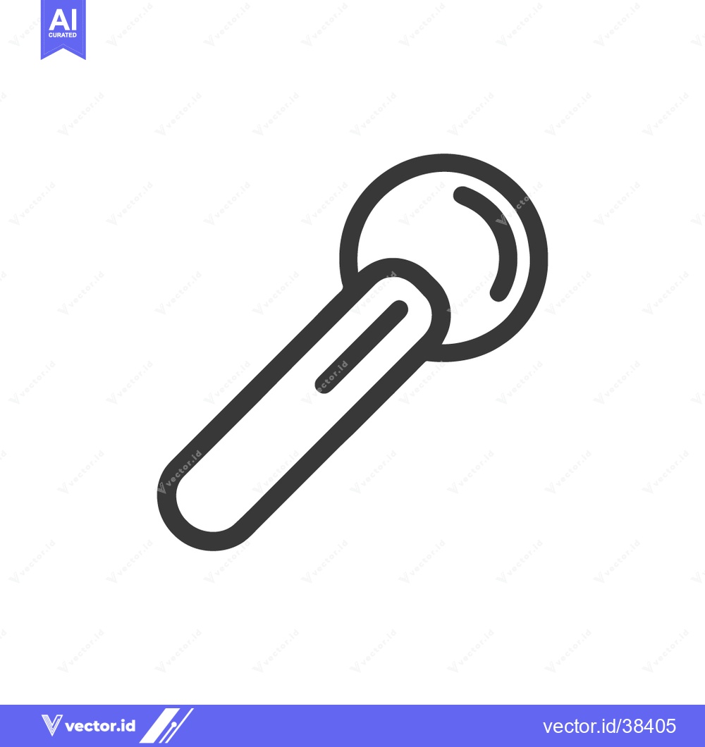 Premium Vector of Minimalist Clove Icon: Bold Outline on White Background, Culinary Spic