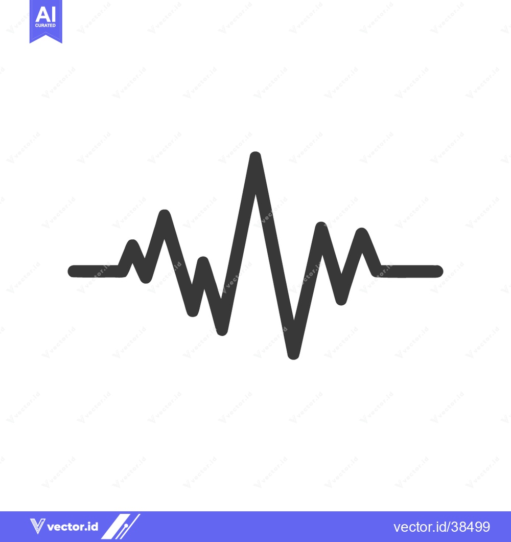 Premium Vector dari Dynamic Gray Heartbeat Line on White Background: Medical Pulse Graphic