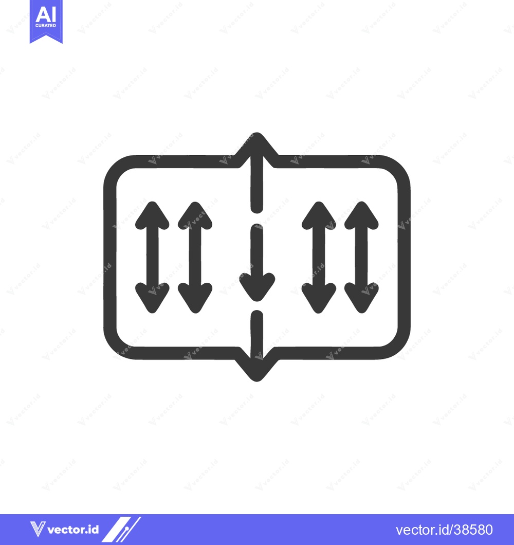 Premium Vector dari Data Transfer Icon: Arrows Indicating Upload and Download in a Framed