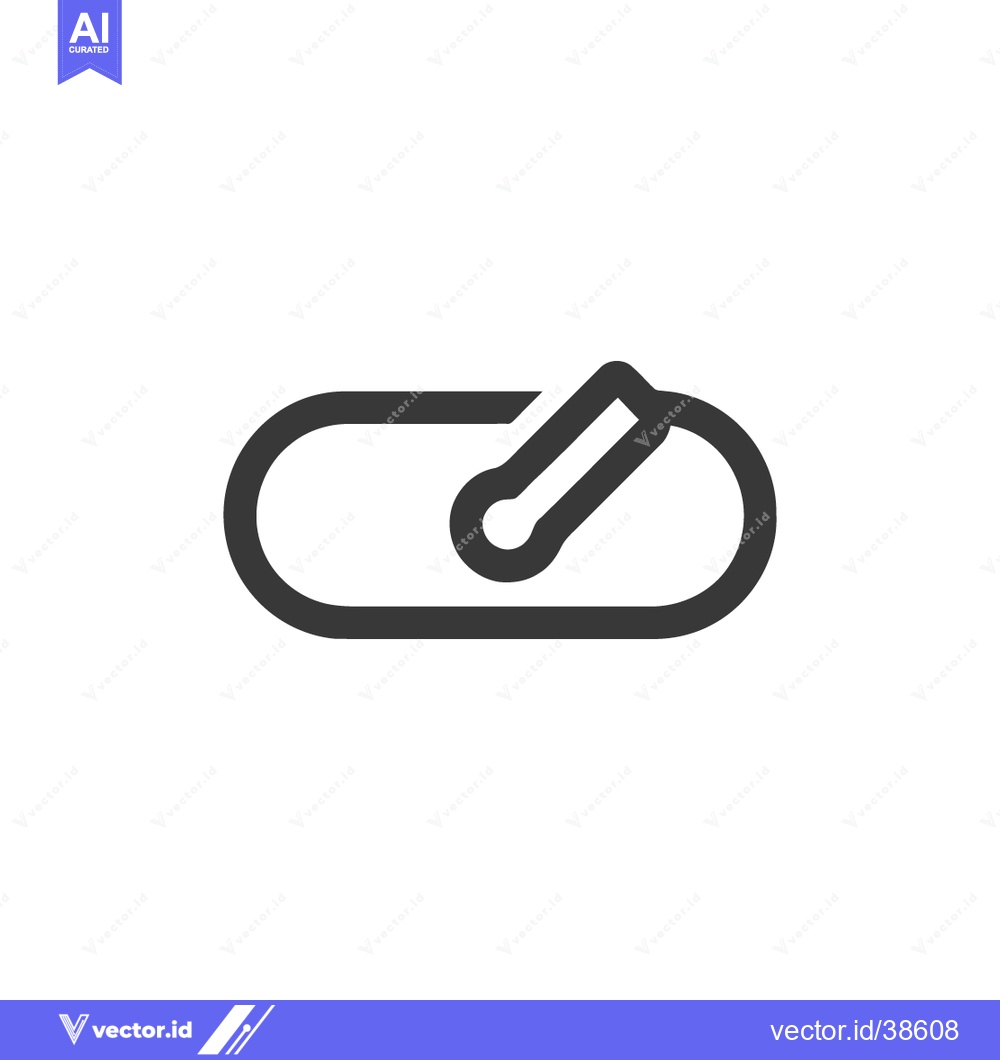 Premium Vector dari Minimalist Icon of a Pill with a Capsule Shape on White Background