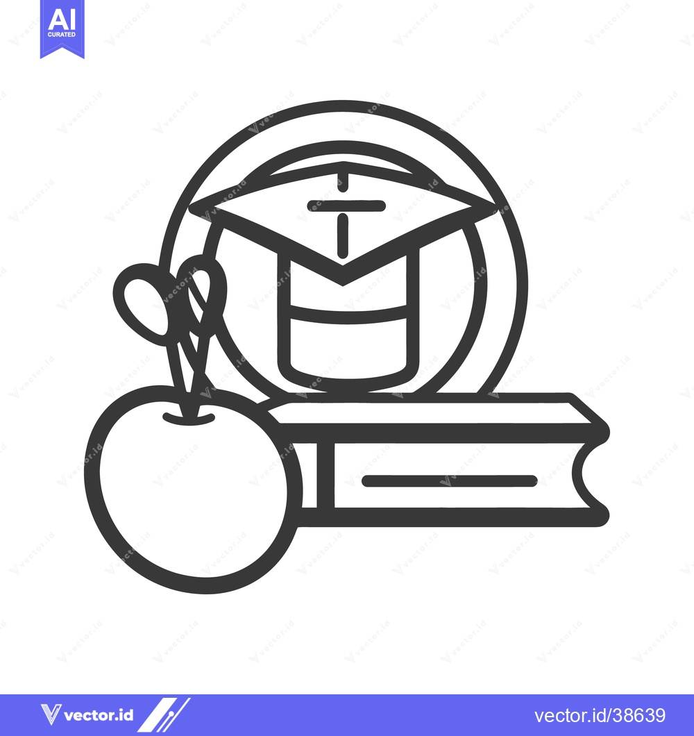 Premium Vector dari Depiction of education incorporating graduation elements and classroom
