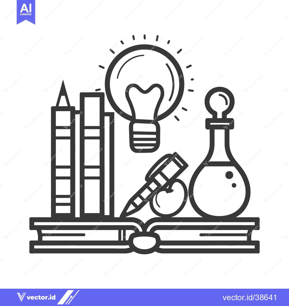 Premium Vector dari Illustration depicting education tools and symbols representing learni