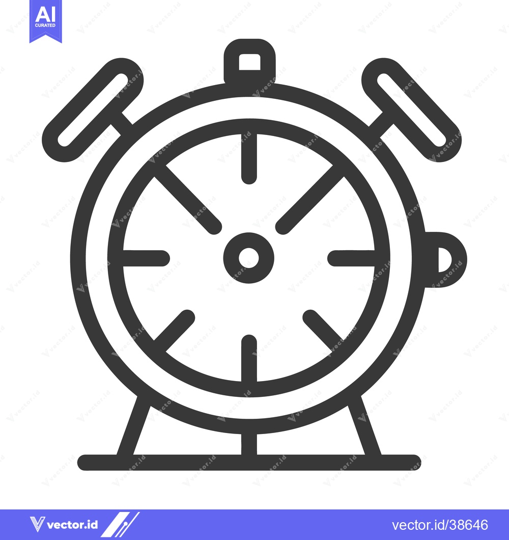 Premium Vector of Simple monochrome illustration of a timer used for measurement purpose