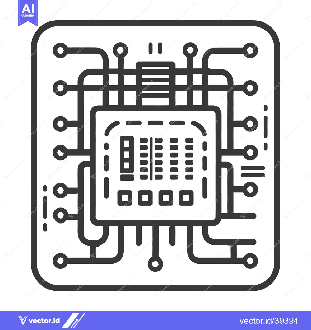 Premium Vector dari An intricate circuit diagram showcasing digital technology and its com