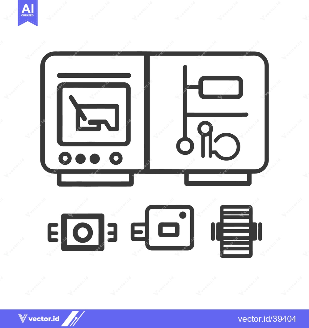 Premium Vector dari An Illustration Depicting Scientific Equipment and Connection Componen