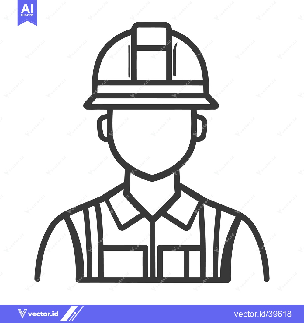 Premium Vector dari Vector illustration featuring a worker wearing protective equipment an