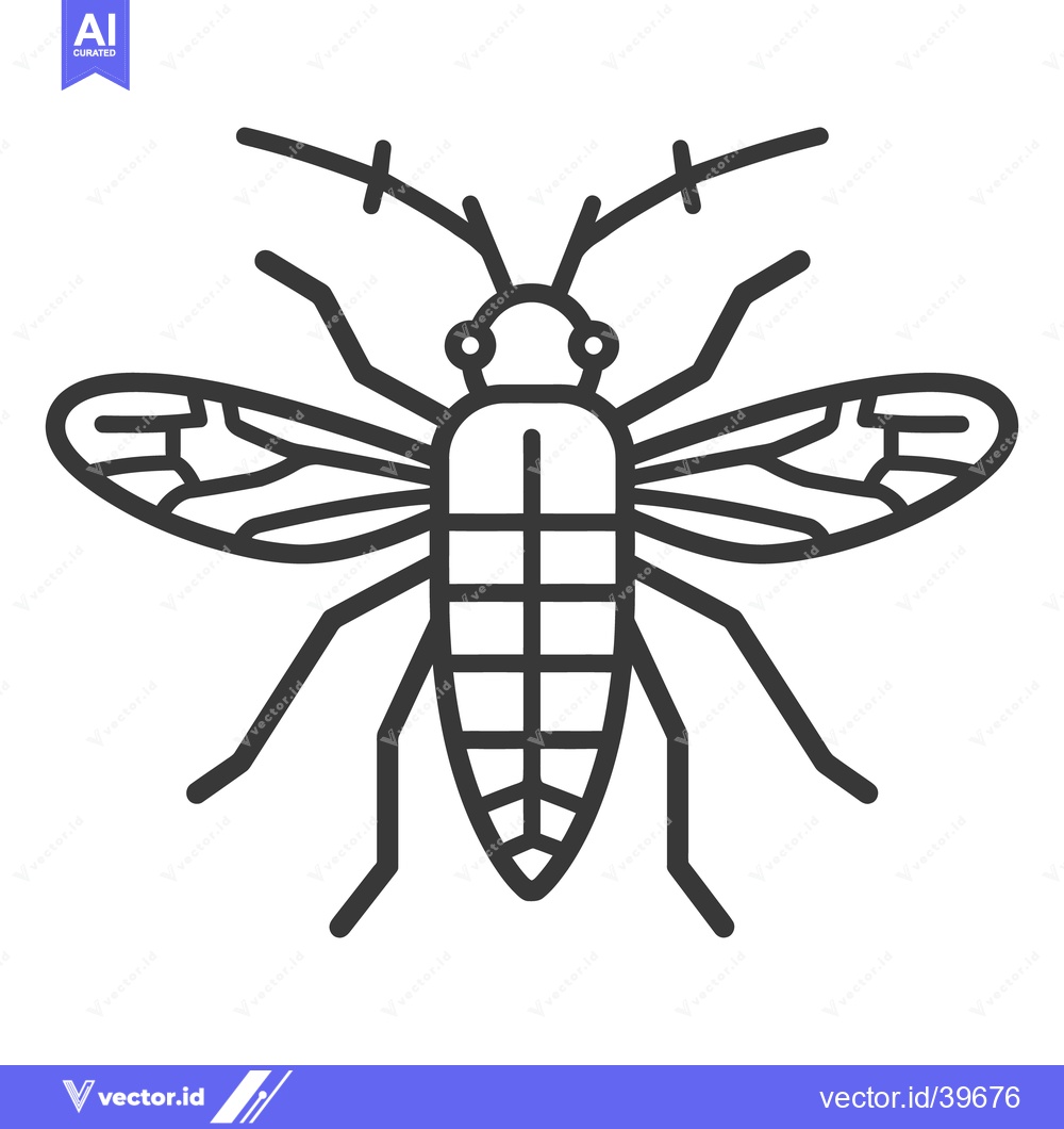 Premium Vector of A simple vector illustration of a stylized insect creature