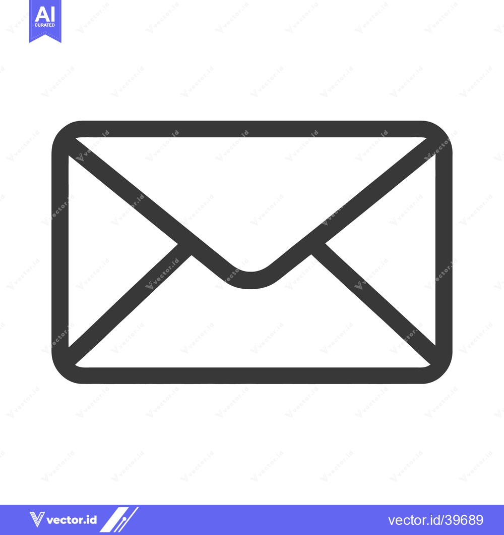 Premium Vector dari An illustrated depiction of an envelope shown isolated on white