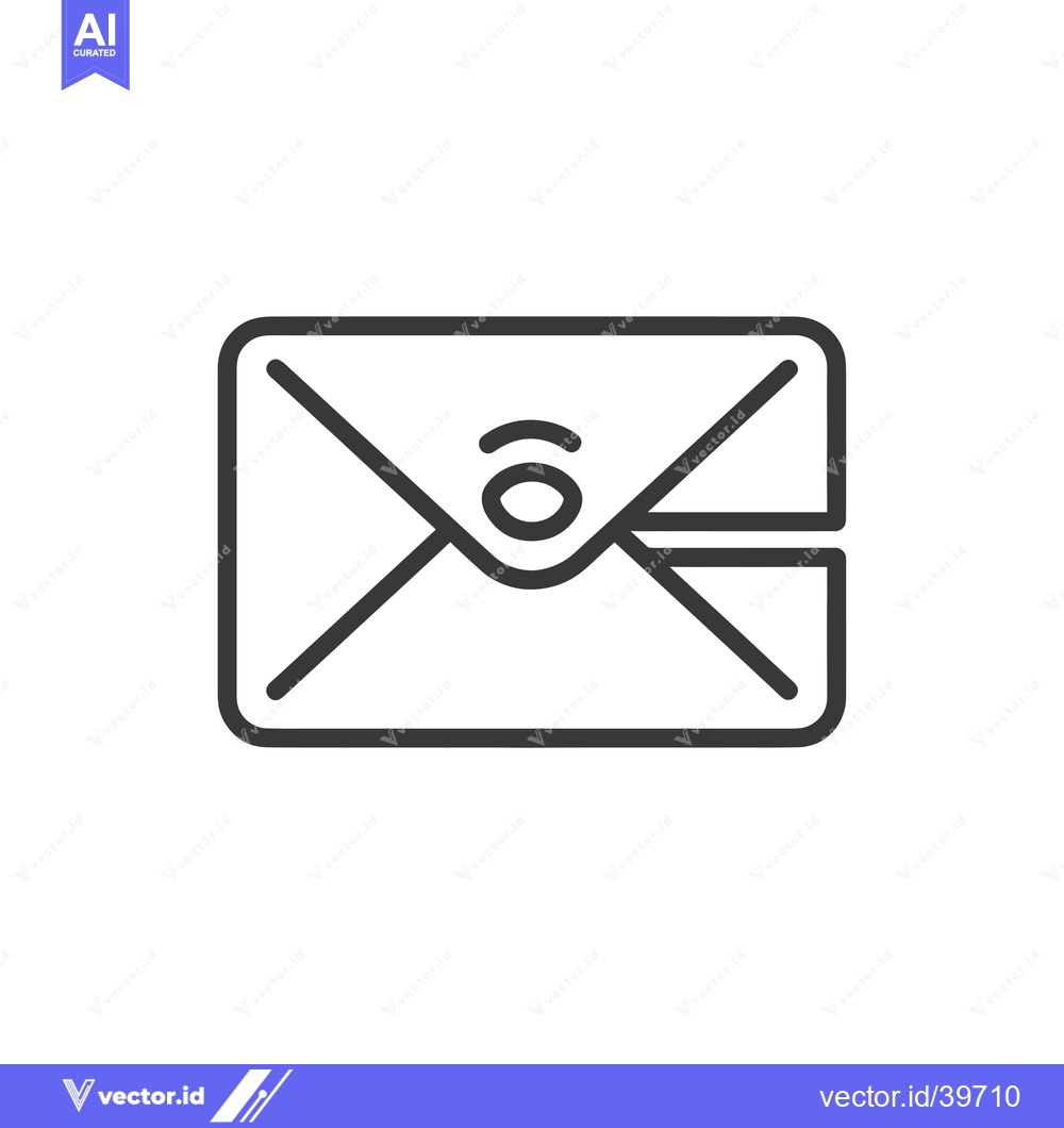 Premium Vector dari Envelope with a Wifi Symbol and a Seal
