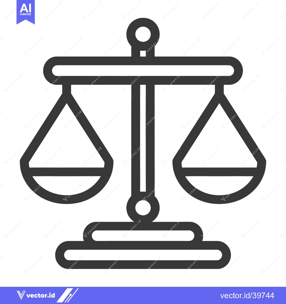 Premium Vector dari The scale of justice symbolizes fairness and legal decisions