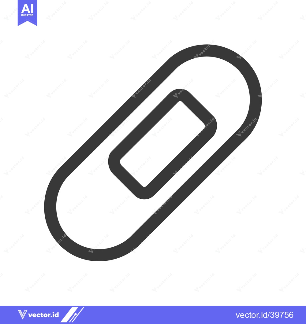 Premium Vector dari Minimalist Gray Band-Aid Icon on White Background, Medical Symbol