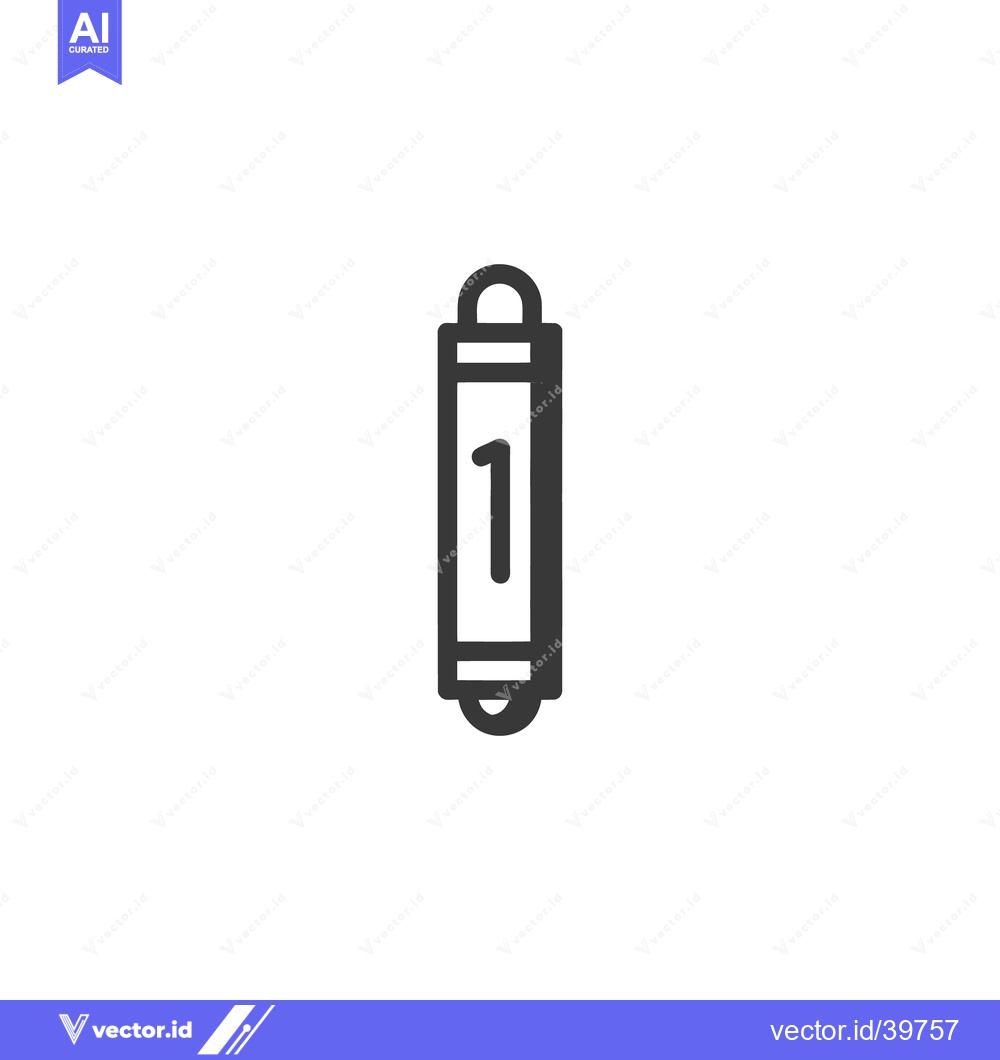 Premium Vector dari Eraser Size 1 Icon Line Art Icon  3449