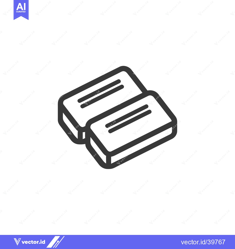 Premium Vector dari Minimalist Rectangular Icon: Two Stacked Bars with Rounded Edges and L